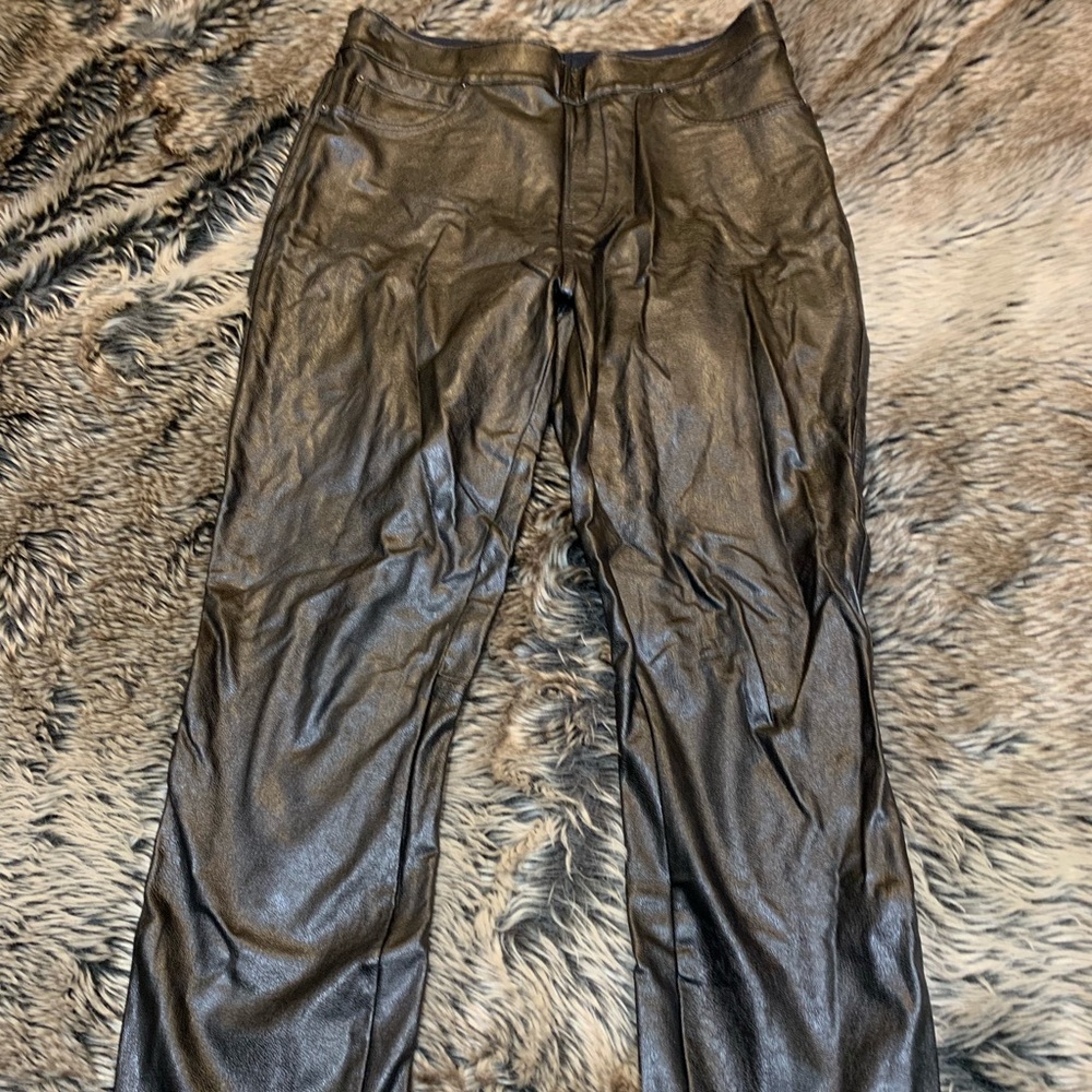 Spanx Leather Like Skinny Pants size M